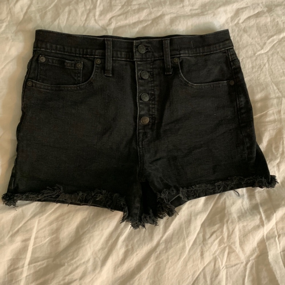Madewell high rise denim shorts
